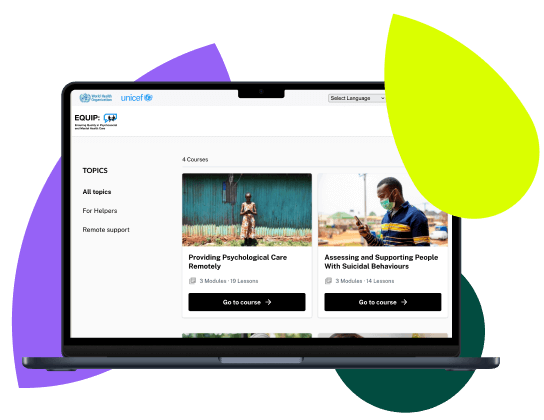 A laptop displaying the 