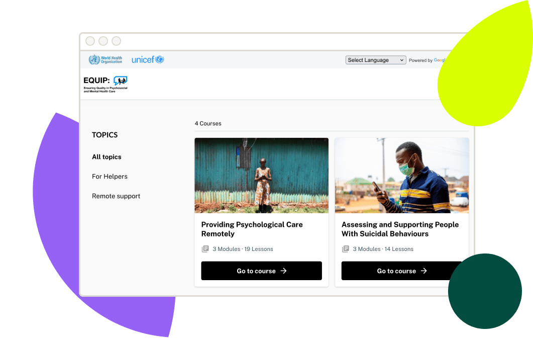 A screenshot of a website called 