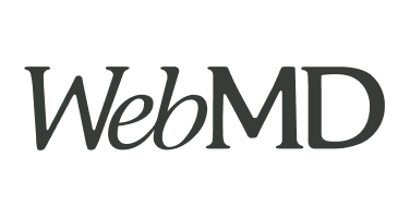 Logo of WebMD, WebMD logo, a healthcare information website