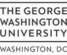 Logo of The George Washington University, Washington, DC, Shown in off-black