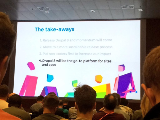 Image from the prenote and keynote at Drupalcon Barcelona 2015