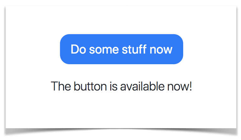 The journey of the button in the decoupled world