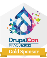DrupalCon Gold Sponsor badge