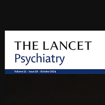 Image shows the title block from the cover of The Lancet Psychiatry magazine