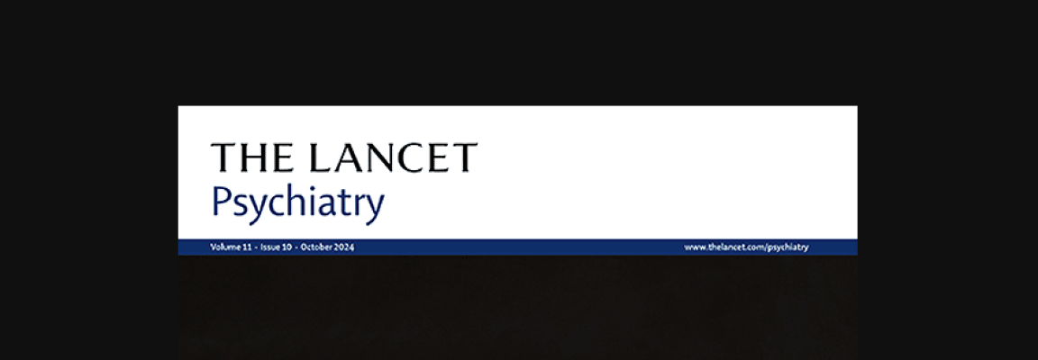 Image shows the title block from the cover of The Lancet Psychiatry magazine