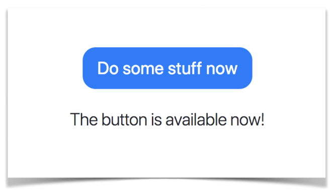 The journey of the button in the decoupled world