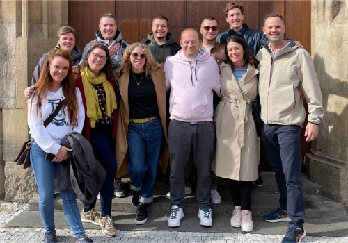 Social impact digital agency SystemSeed team members at DrupalCon Prague 2022. Get in touch or join us today!