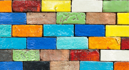 Coloured bricks