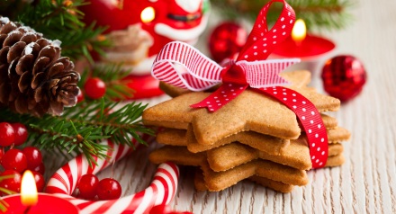 Christmas gingerbread stars