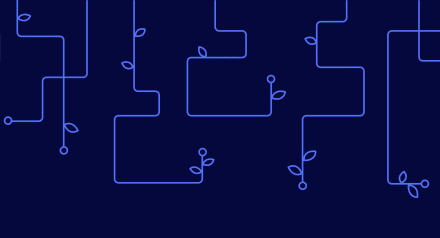 SystemSeed squiggles on a dark blue background