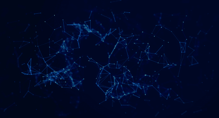 Blue visualisation of connected data