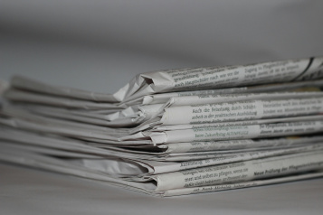 Stack of newspapers