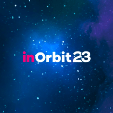InOrbit 2023 logo on a blue starry background