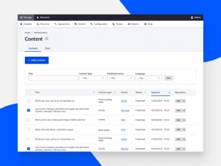 Claro, the new Drupal admin theme